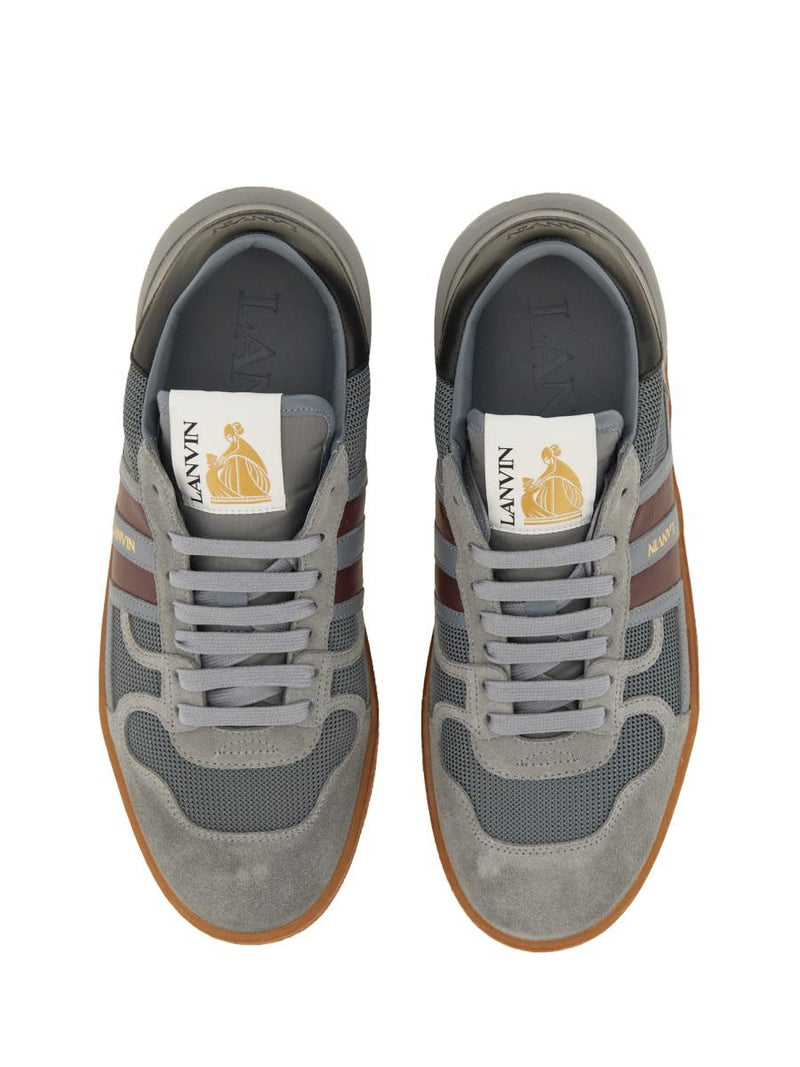 Lanvin Mesh, Suede And Nappa Leather Sneaker