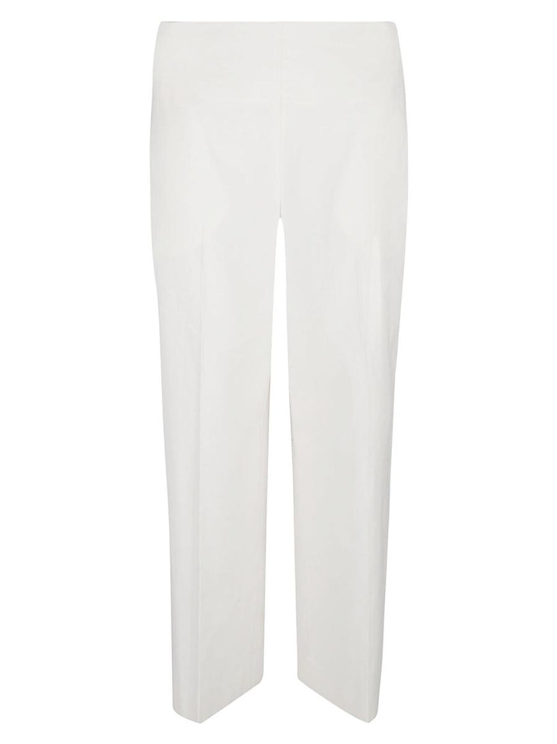 Via Masini 80 Straight Leg Linen Blend Trousers