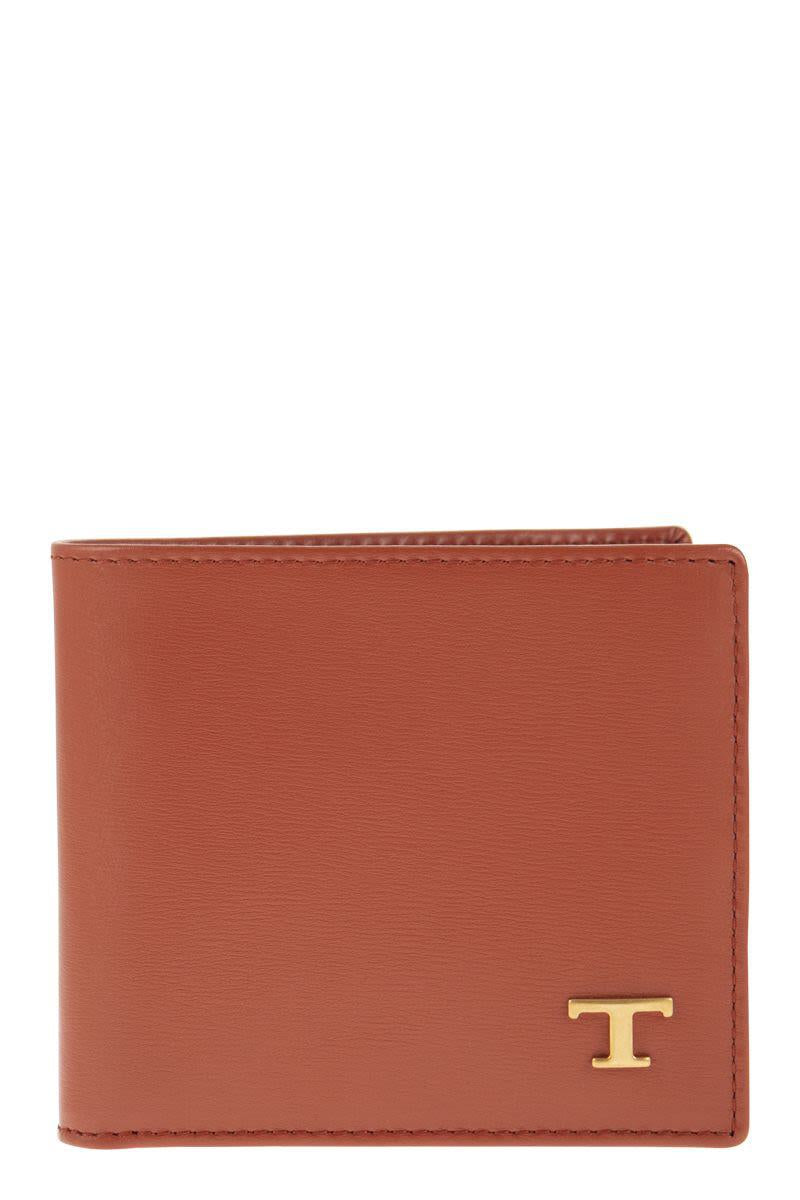 Tod'S Leather Wallet With Logo