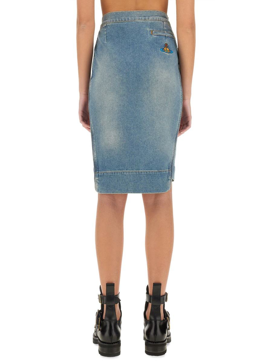 Vivienne Westwood Denim Midi Skirt