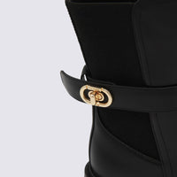 Twinset Black Leather Boots