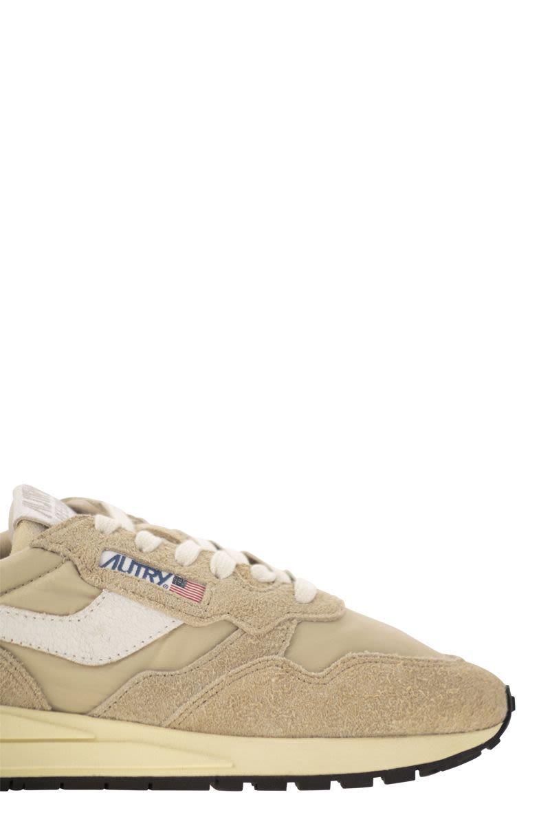 Autry Reelwind - Suede And Technical Textile Trainer