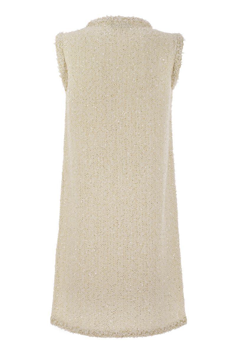 Fabiana Filippi Mini Dress In Tweed-Effect Yarn