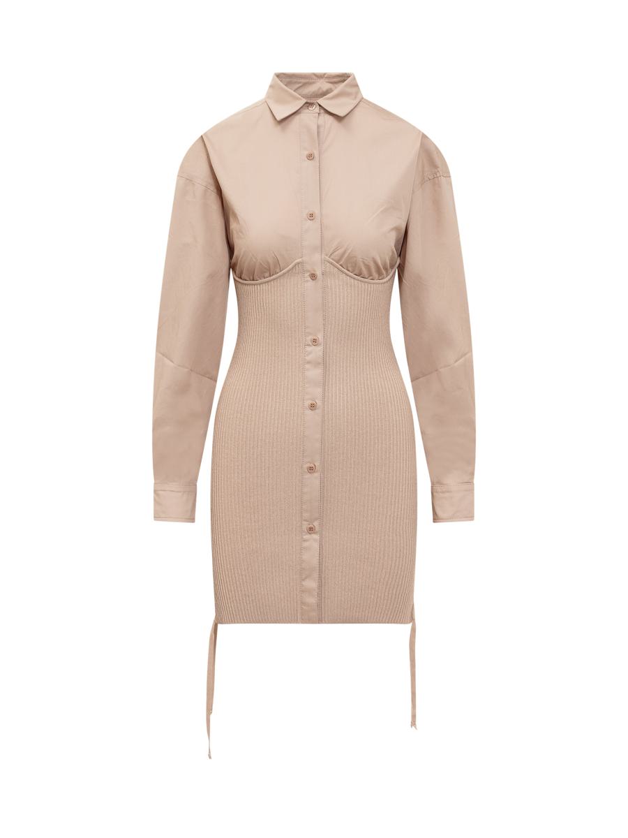 Andreādamo Ribbed Midi Dress