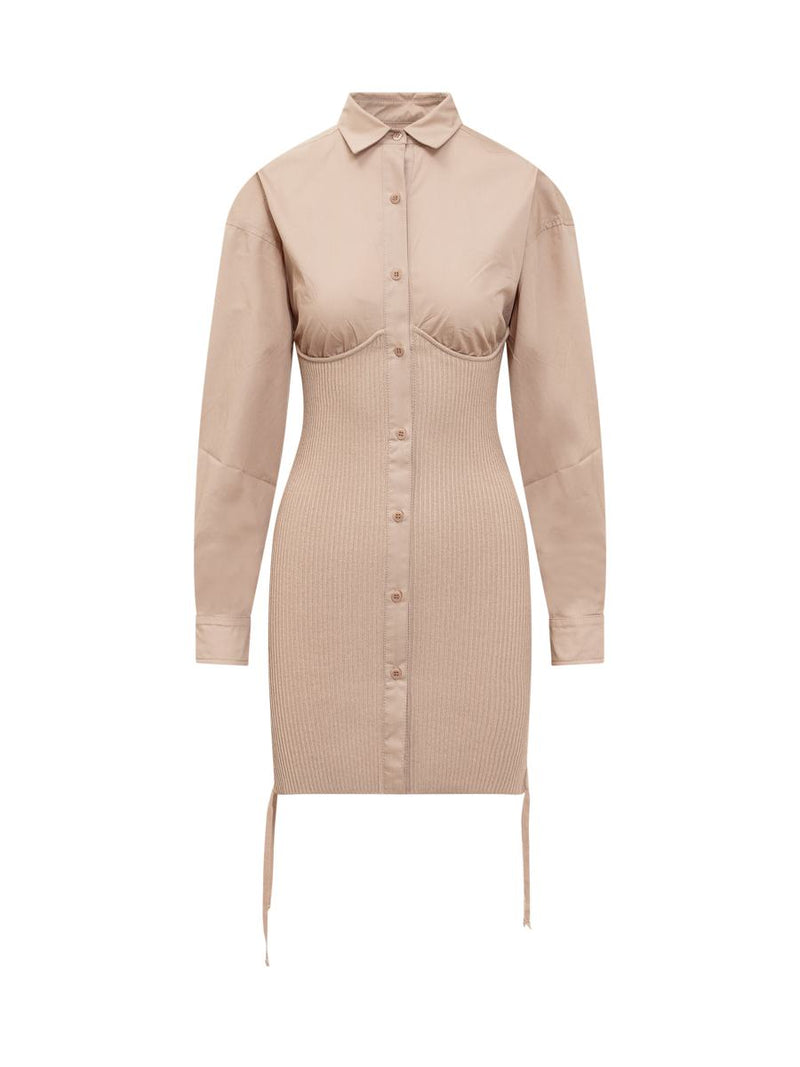 Andreādamo Ribbed Midi Dress