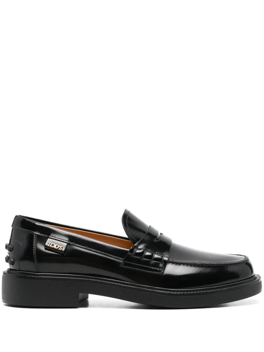 Tod'S Shaded Finishing Leather Penny Loafers Shoes
