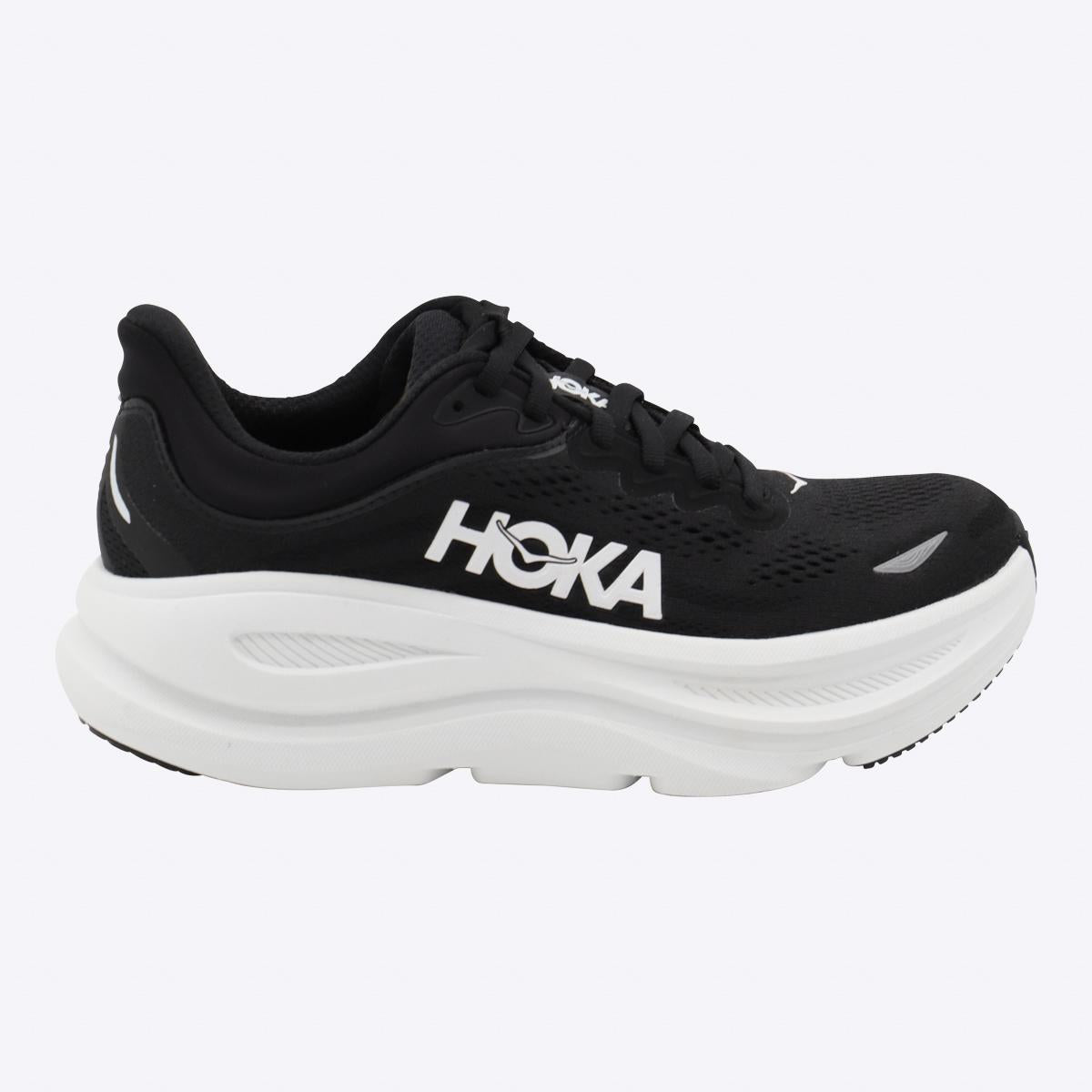 Hoka White And Black Bondi 9 Sneakers