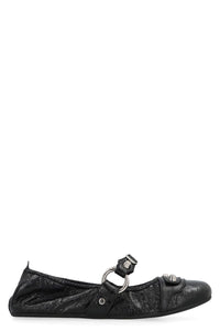 Balenciaga City Leather Ballet Flats
