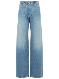 Versace Blue Cotton Jeans