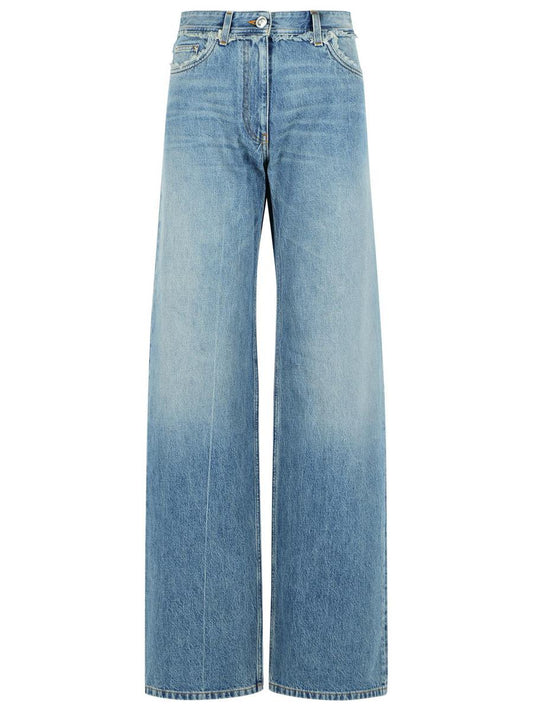 Versace Blue Cotton Jeans