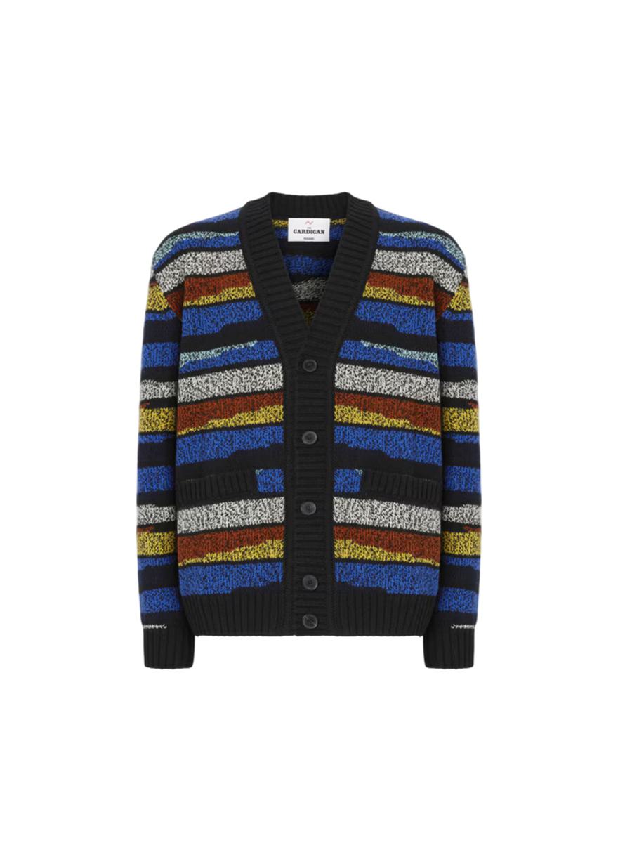 Missoni The Pure Wool Cardigan With Intarsia