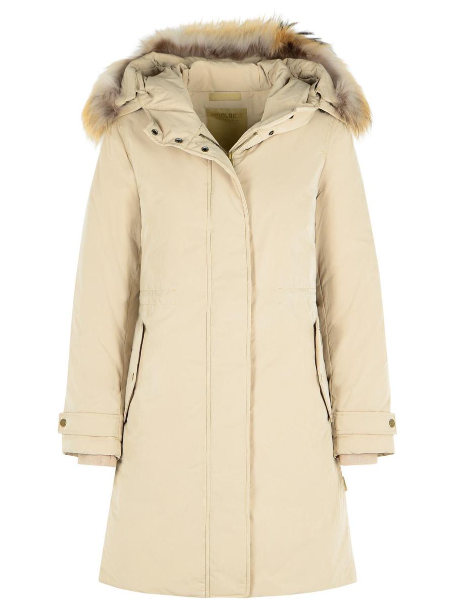 Woolrich 'Grace' Beige 'Peached Poly' Parka