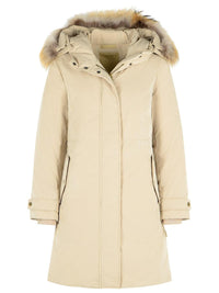 Woolrich 'Grace' Beige 'Peached Poly' Parka