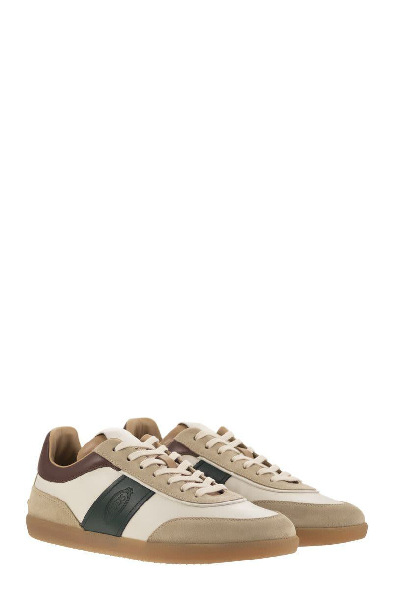Tod'S Suede Leather Tabs Sneakers