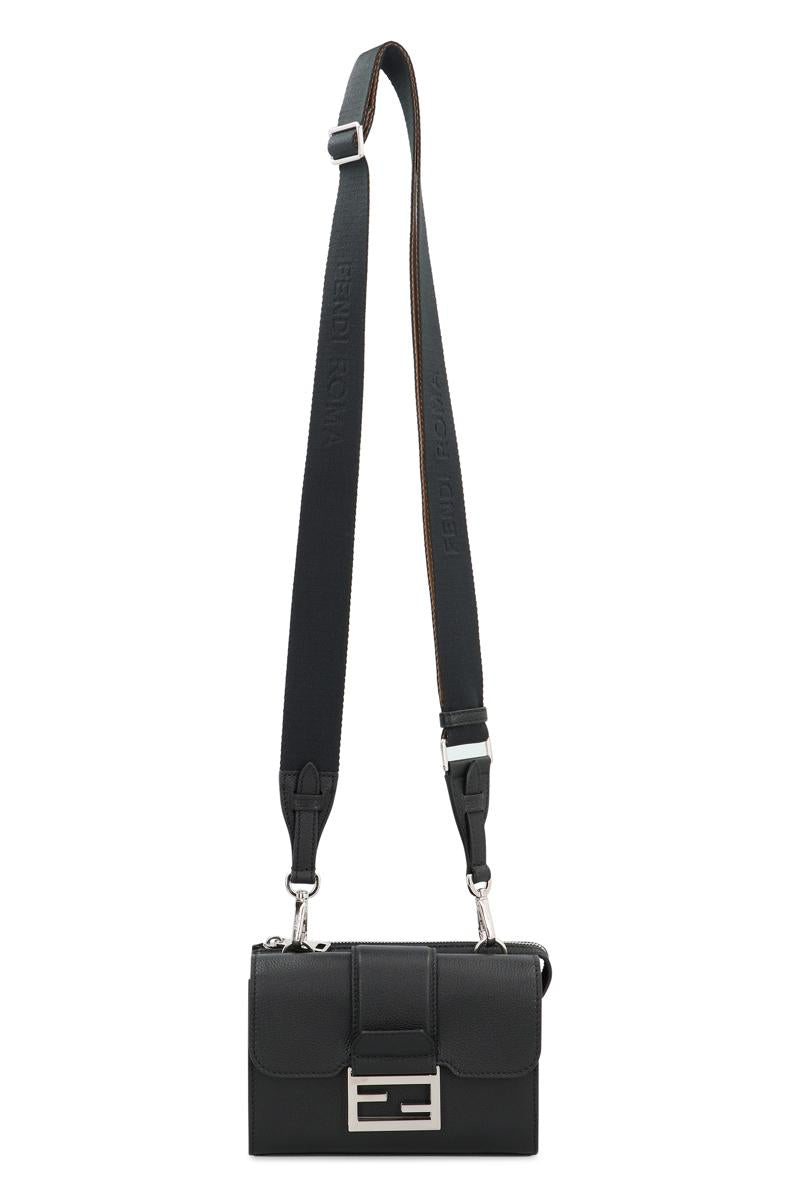 Fendi Baguette Double Leather Crossbody Bag