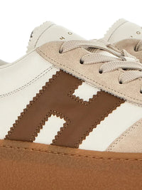 Hogan Cool Suede And Nappa Leather Lightweight Maxi Sole Sneakers Shoes