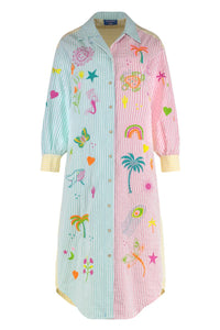 Susanna Blu Giglio Oversize Shirtdress