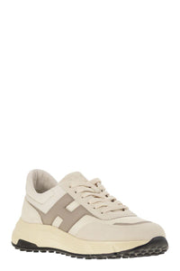 Hogan Hyperlight - Leather And Textile Trainers With Side H