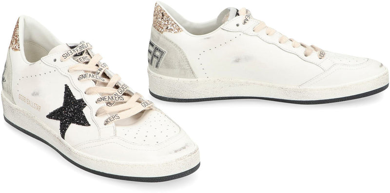 Golden Goose Ball Star Leather Low-Top Sneakers