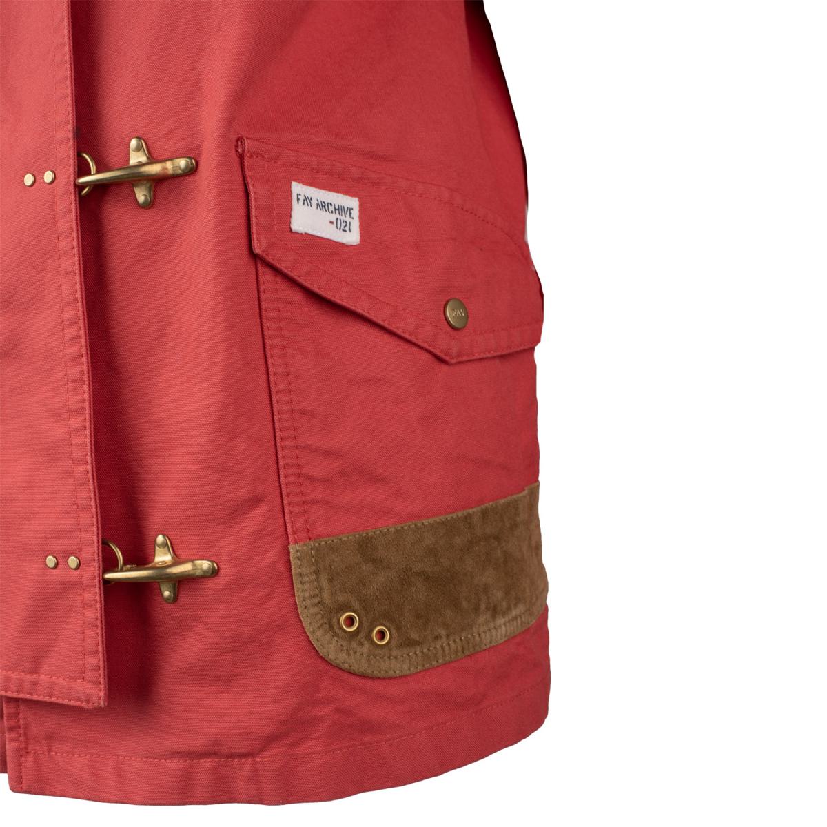 Fay Coral Canvas Jacket