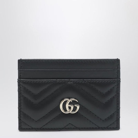 Gucci Gg Marmont Card Holder Black/Gold