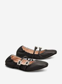 Roger Vivier Leather Ballerinas With Belt