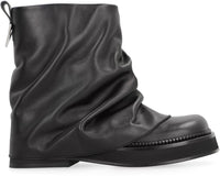 The Attico Mini Robin Combat Leather Boots