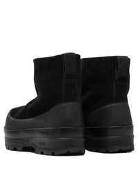 Stone Island Suede Leather Ankle Boots