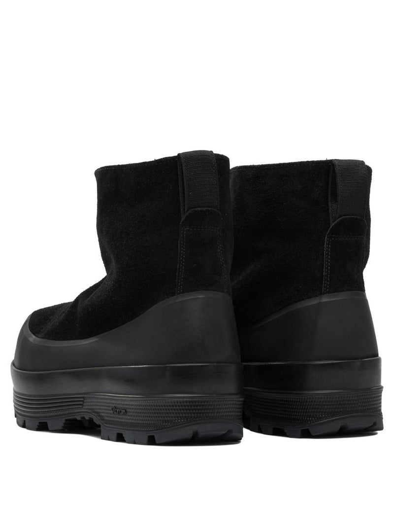 Stone Island Suede Leather Ankle Boots