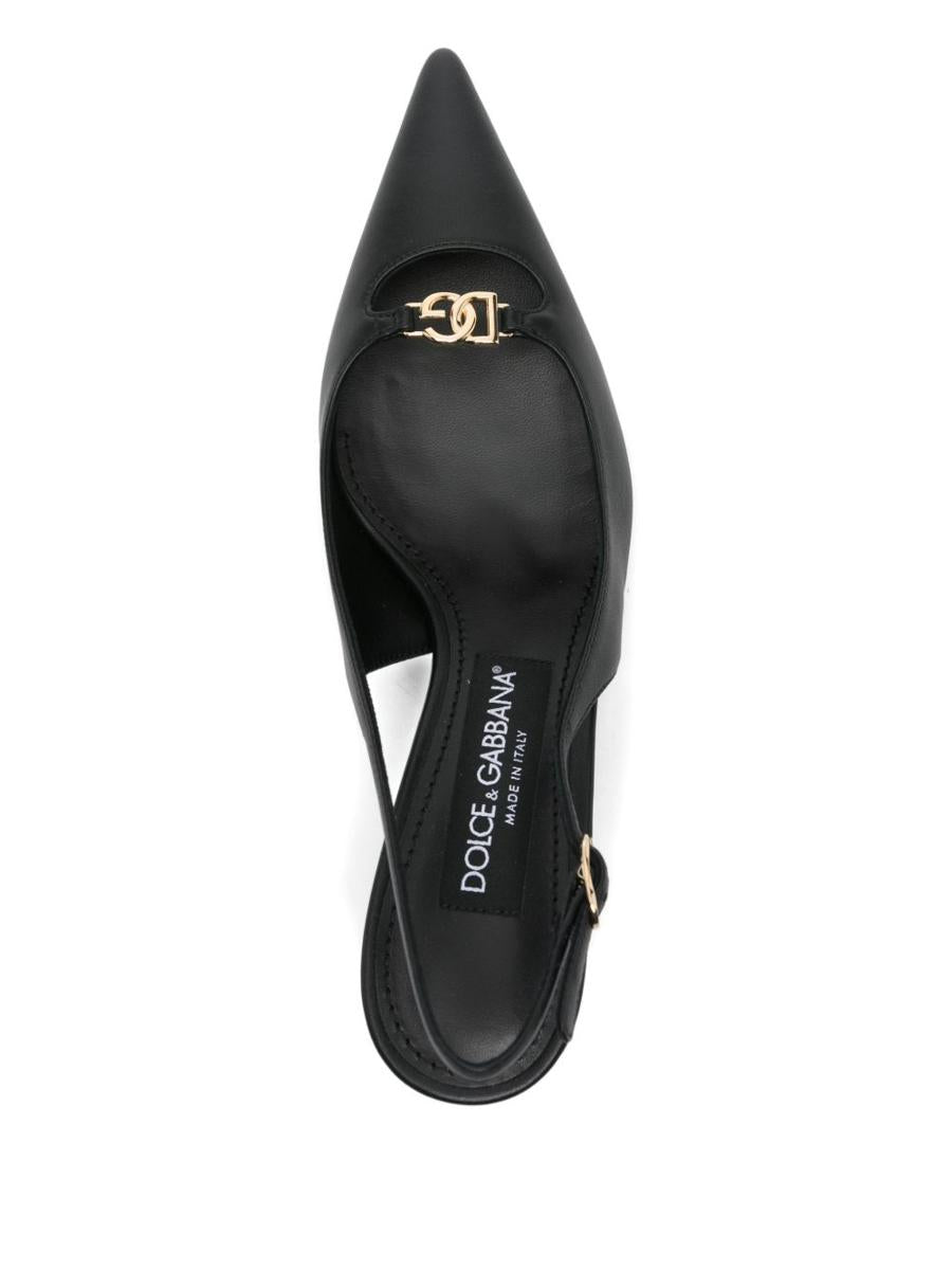 Dolce & Gabbana Leather Slingback Pumps