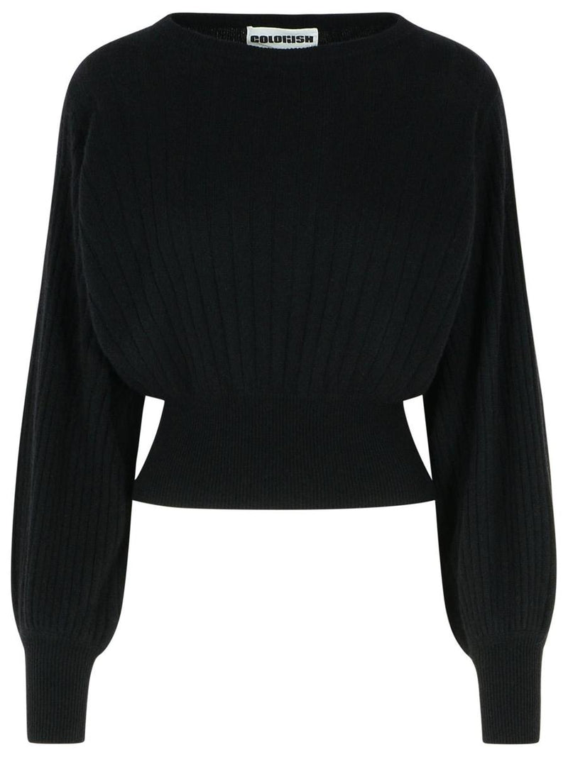 Colorush 'Prague Lux' Black Cashmere Sweater