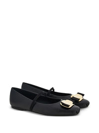 Salvatore Ferragamo New Vara Plate Ballet Flats Shoes