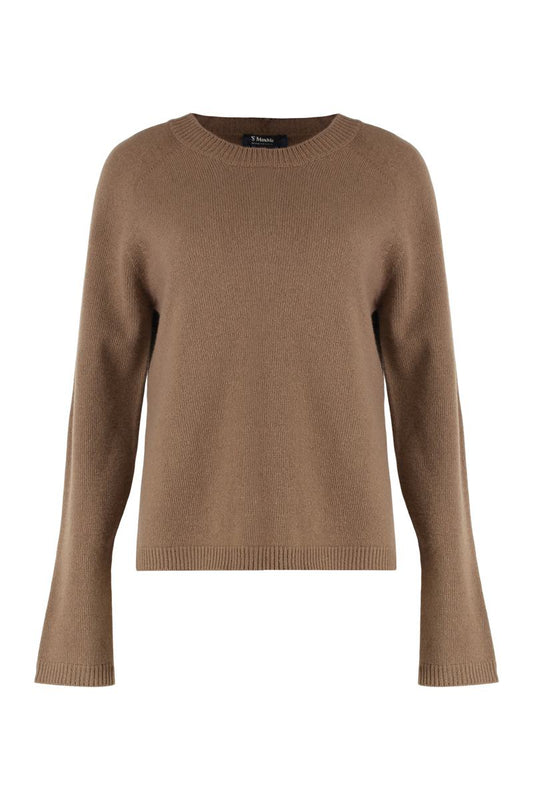 'S Max Mara Crew Neck Sweater Damasco In Wool And Cashmere