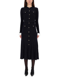 Self-Portrait Midi Dress With Belt