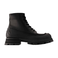 Alexander McQueen Tread Ankle Boots