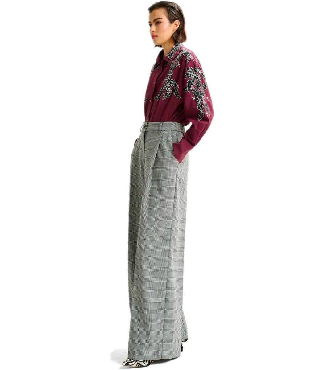 Essentiel Antwerp Invest Grey Wide Leg Pants