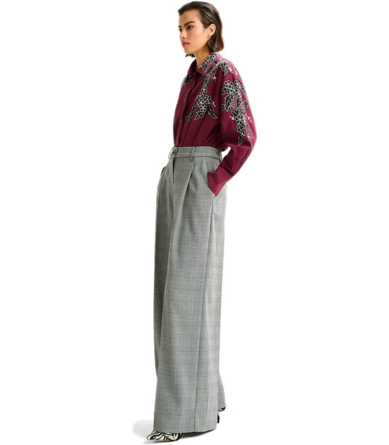 Essentiel Antwerp Invest Grey Wide Leg Pants