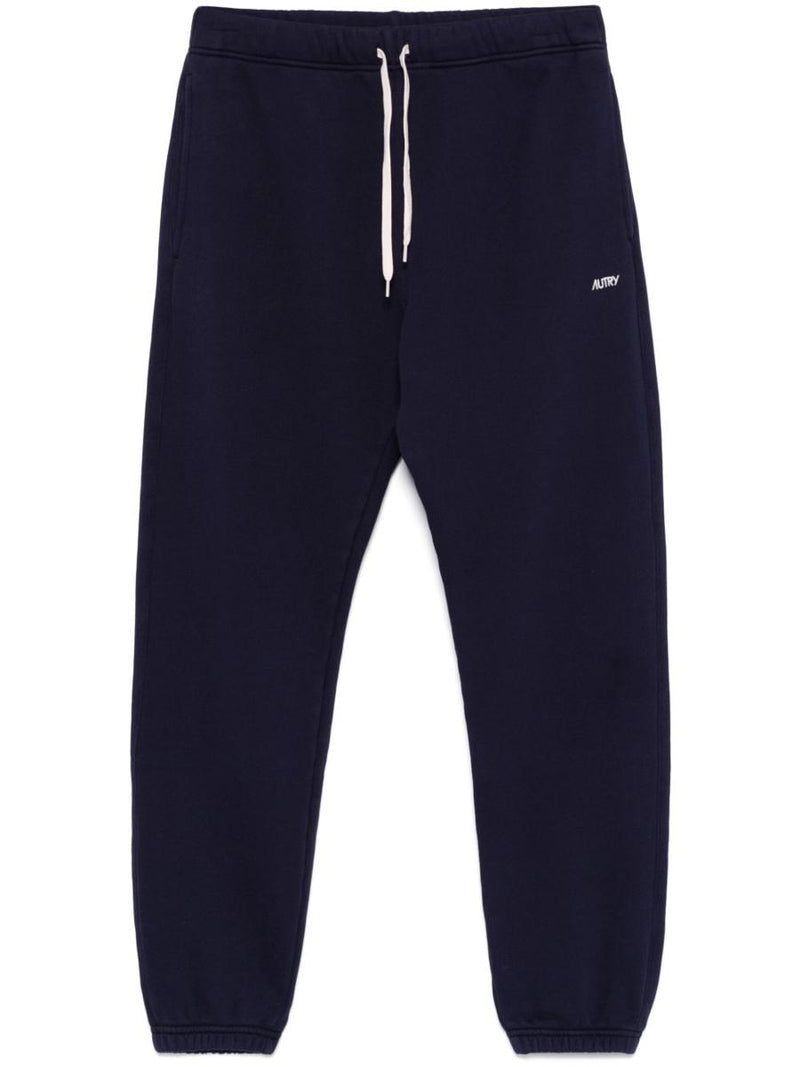 Autry Blue Cotton Trackpants