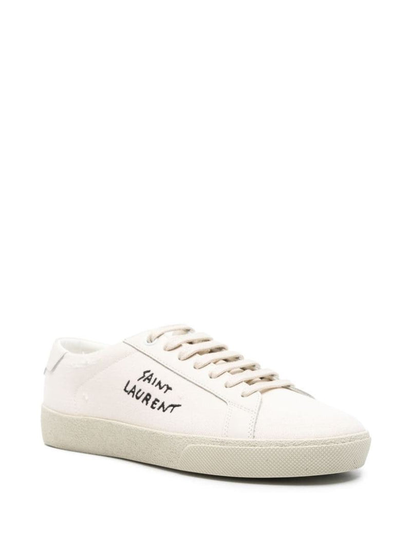 Saint Laurent Court Sl/06 Sneakers With Embroidered Logo Shoes