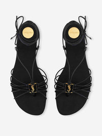 Saint Laurent Babylone Leather Sandals