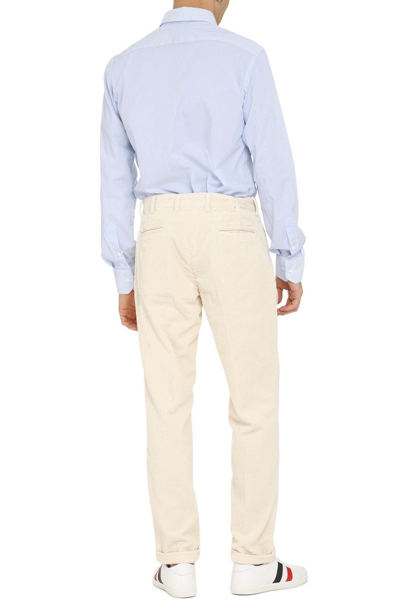 The (Alphabet) The (Shirt) - Striped Cotton Shirt