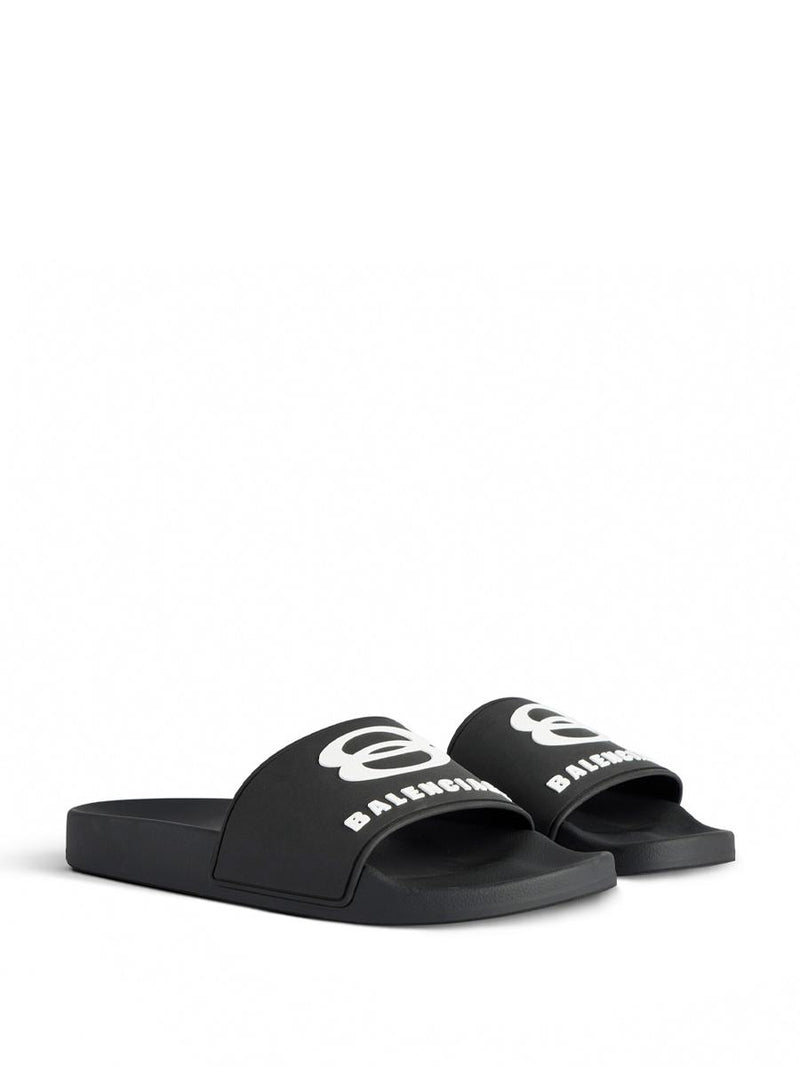 Balenciaga Pool Slide Rubber Sandals Shoes