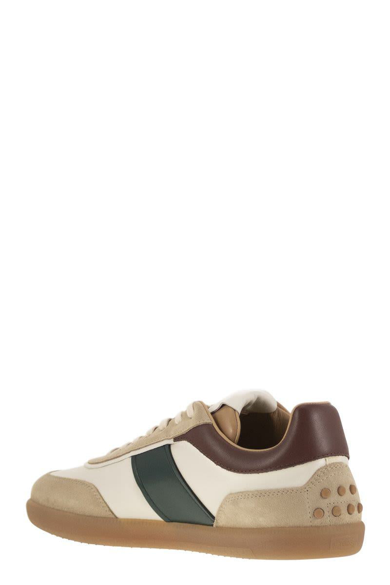 Tod'S Suede Leather Tabs Sneakers