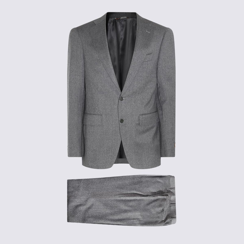 Canali Grey Wool Suits