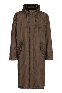 Herno Hooded Techno Fabric Raincoat