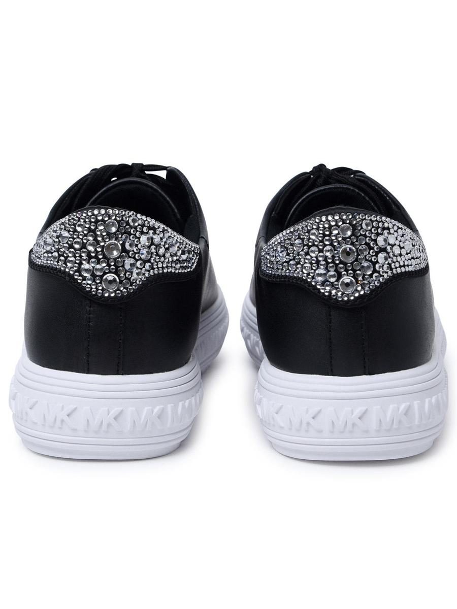 Michael Kors 'Grove' Black Leather Sneakers
