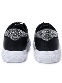 Michael Kors 'Grove' Black Leather Sneakers