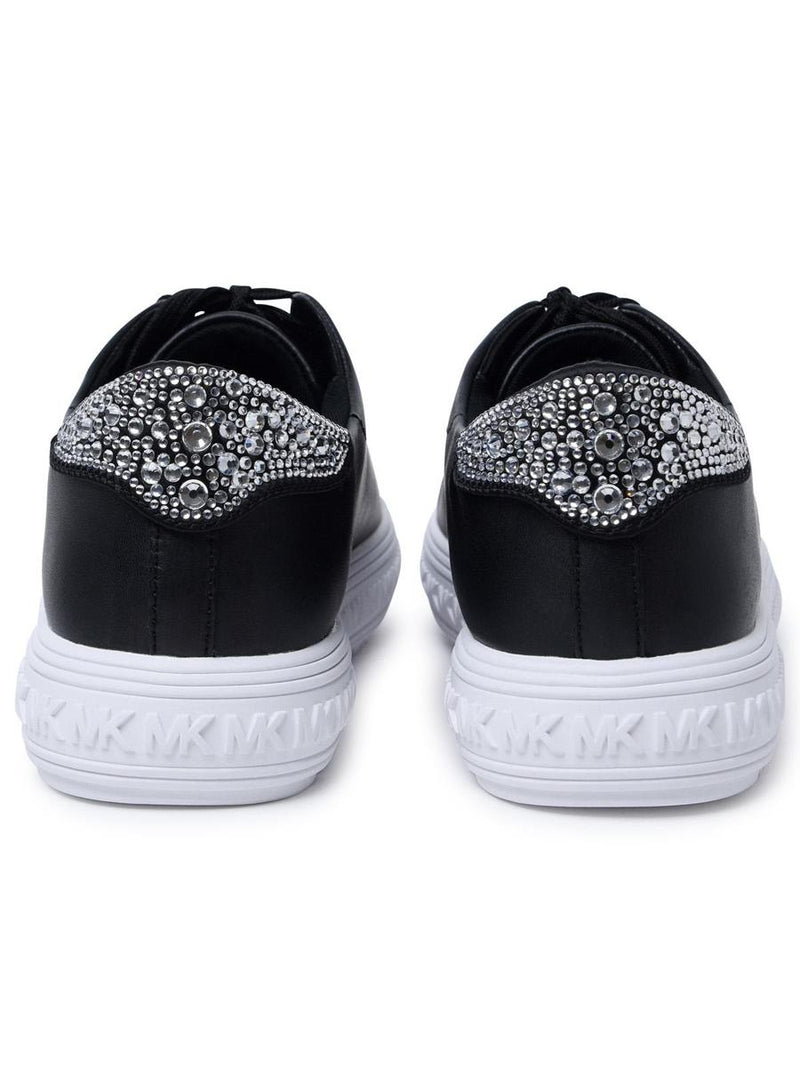 Michael Kors 'Grove' Black Leather Sneakers