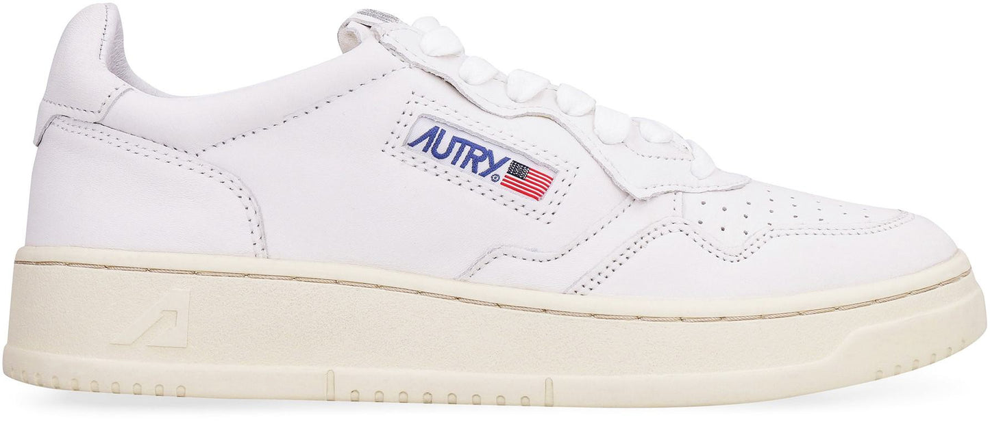 Autry Medalist Leather Low-Top Sneakers