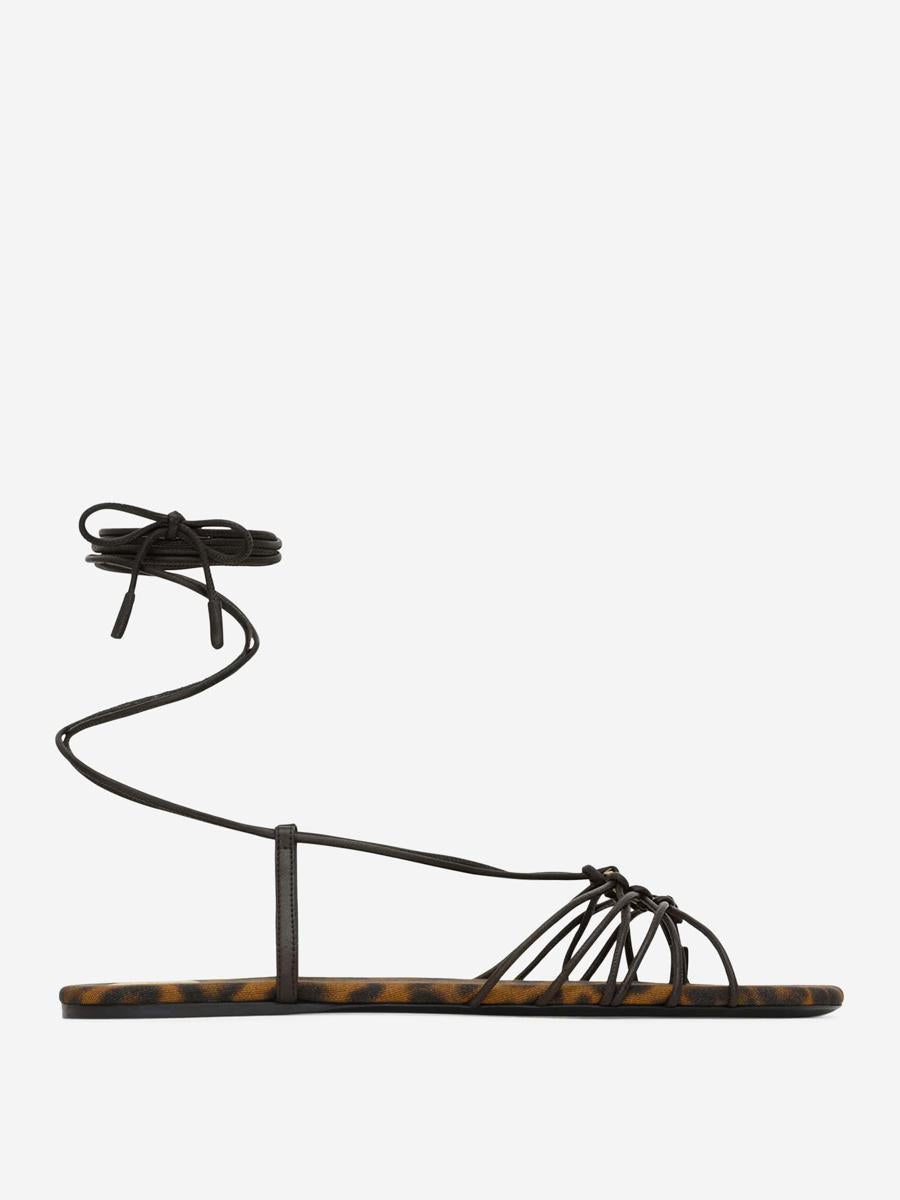 Saint Laurent Babylone Leather Sandals